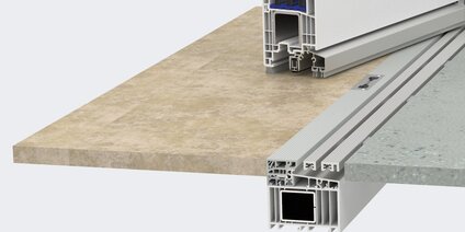 GU-Systembodenschwelle bodenbündig
