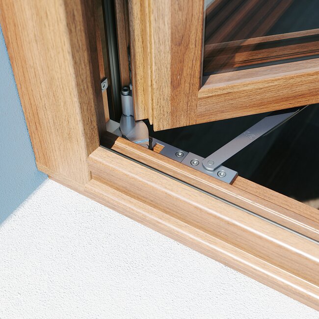 Holzfenster mit Bandseite UNI-JET SCF