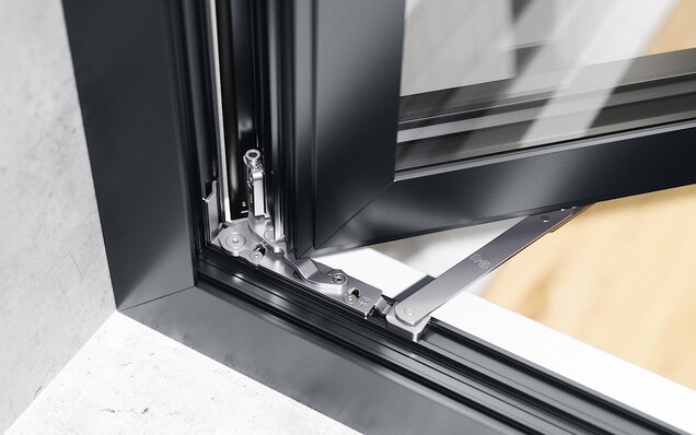 Aluminiumfenster mit Bandseite ALU-JET CC606