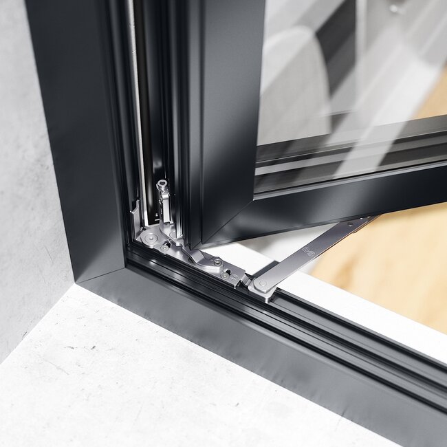 Aluminiumfenster mit Bandseite ALU-JET CC606
