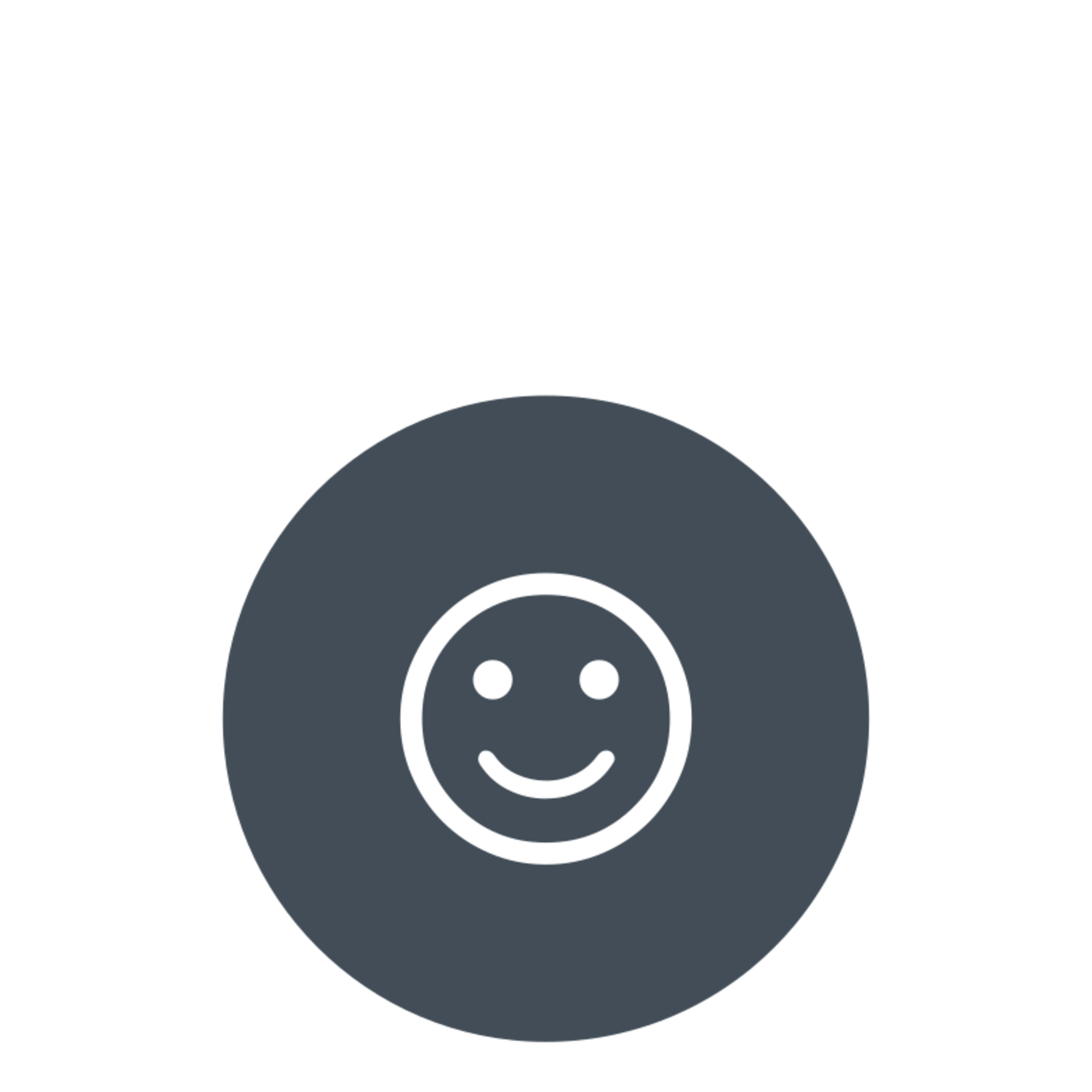 Lachendes Smiley, Icon für Zufriedenheit