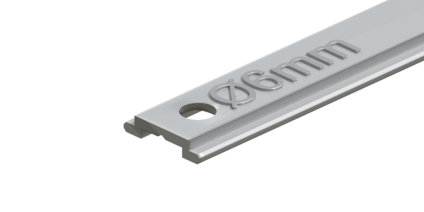 Schubstangenlochung ALU-JET 06 Zentralverschluss ALU-JET 06 – Schubstange mit Lochdurchmesser 6 mm