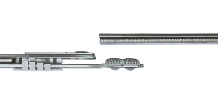 Stumpfer Schnitt Zentralverschluss UNI-JET – Detailansicht stumpfer Schnitt